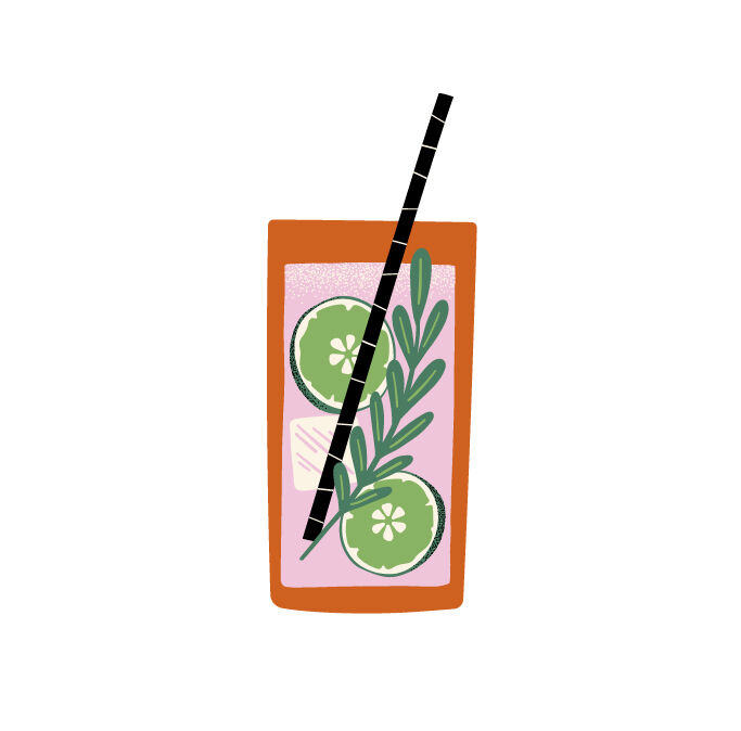 Mocktail illustratie
