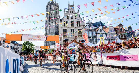 Aankomst van de 1000 km in gaststad Mechelen