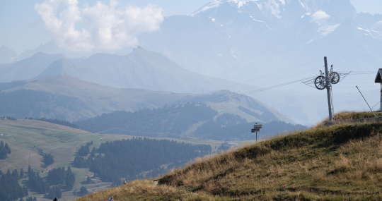 De Col op Signal de Bisanne Mont Blanc