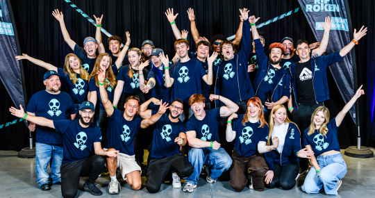 Groepsfoto influencers RIProken 2025